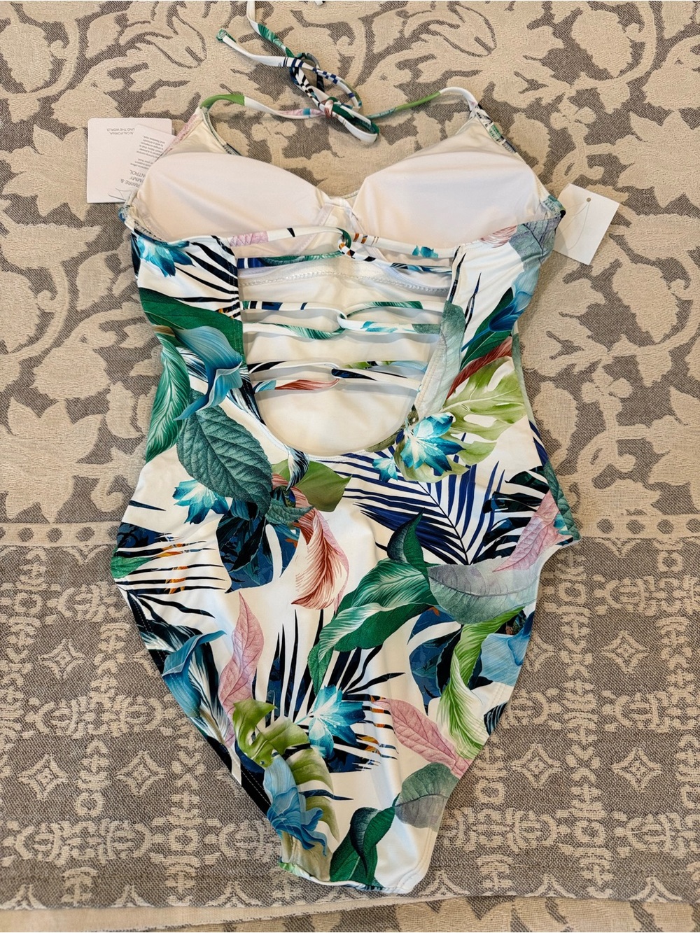 NWT La Blanca Tropical One Piece Bathing Suit Size 6 - Picture 11 of 11